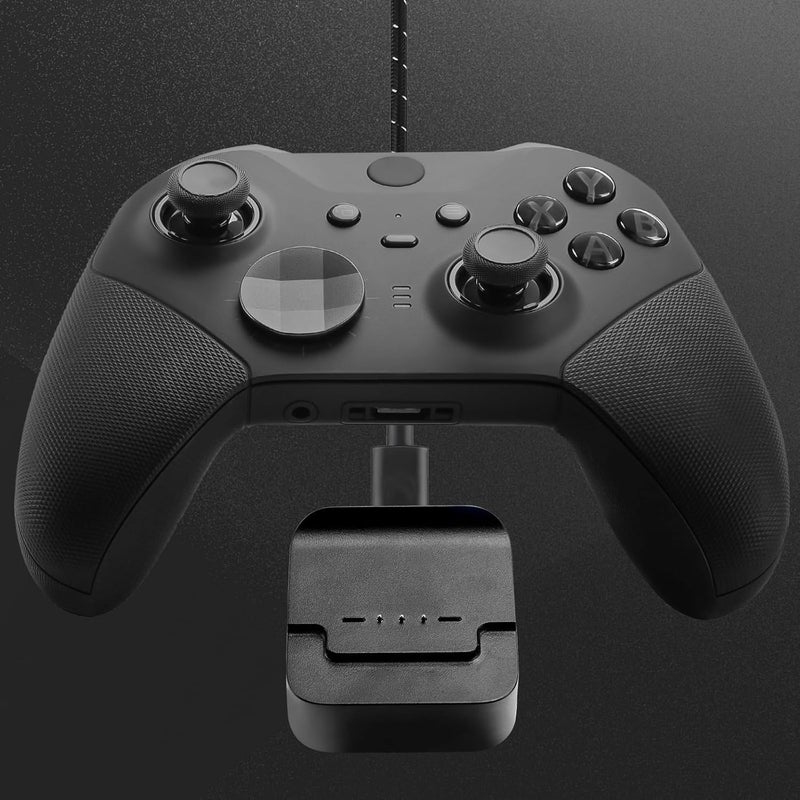 VANPARK Complete Component Pack for Xbox Elite Controller Series 2 Core，Accessories Include 1 Carrying Case, 1 Charging Dock&Cable, Metal 6 Joysticks, 4 Paddles, 2 D-Pads, 1 Adjustment Tool(Black) - Image 5
